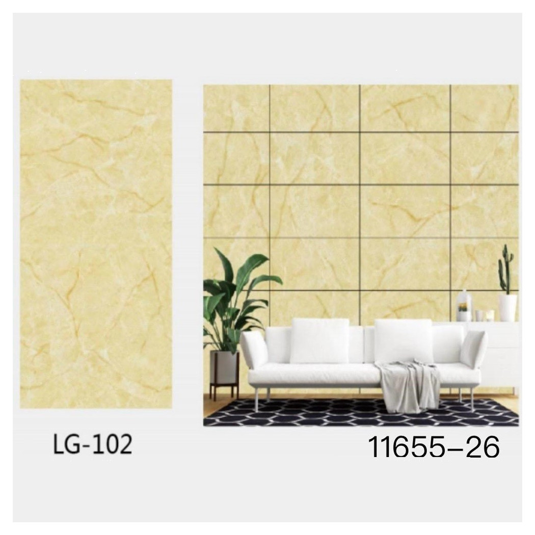 foto del prodotto trade shop pannello adesivo effetto marmo giallo pareti paraschizzi 300x60 cm stanza cucina 