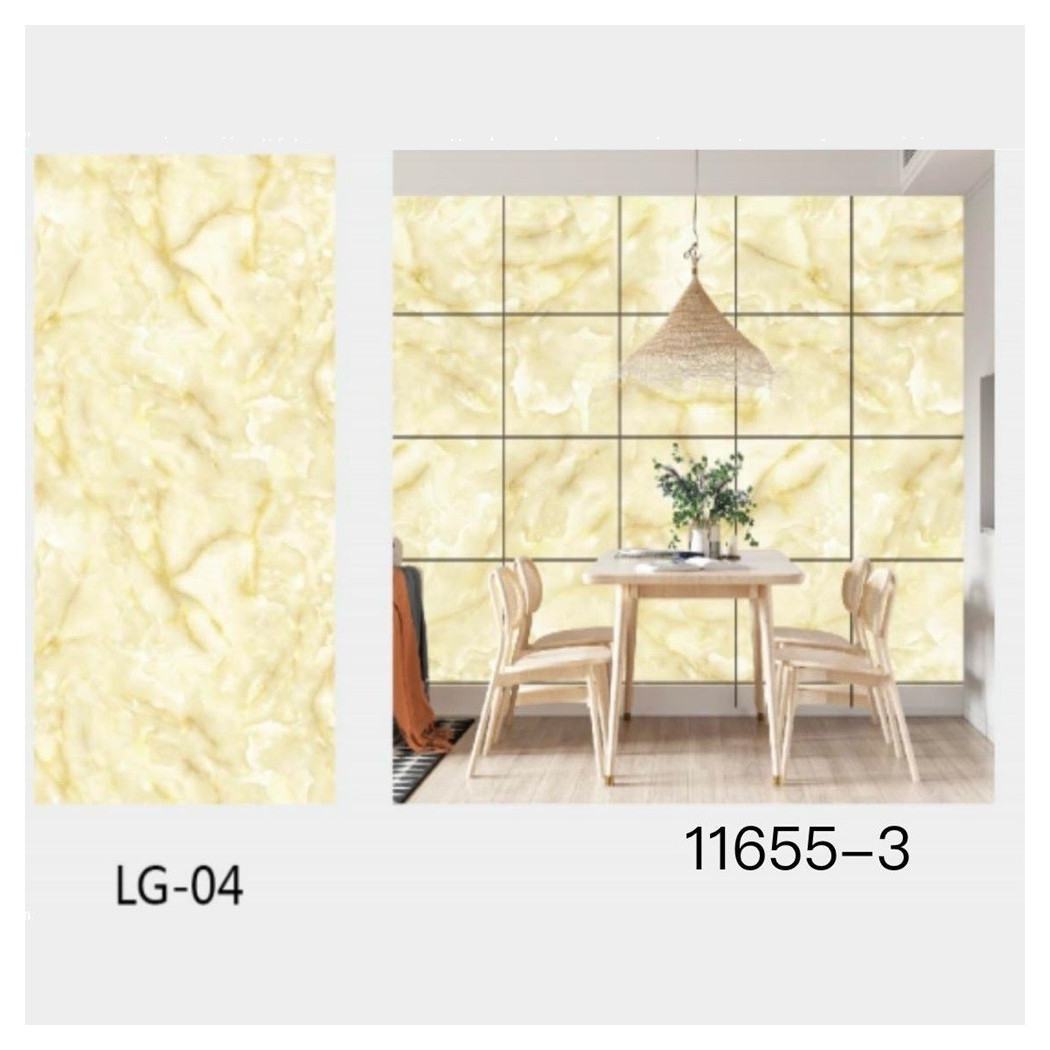 foto del prodotto trade shop pannello adesivo effetto marmo giallo perlato pareti paraschizzi 300x60cm stanza 