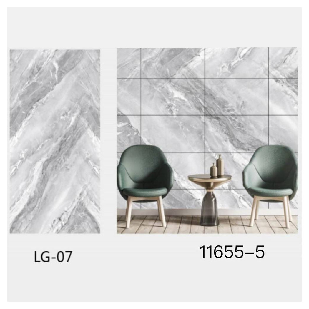 foto del prodotto trade shop pannello adesivo effetto marmo grigio perlato pareti paraschizzi 300x60cm stanza 