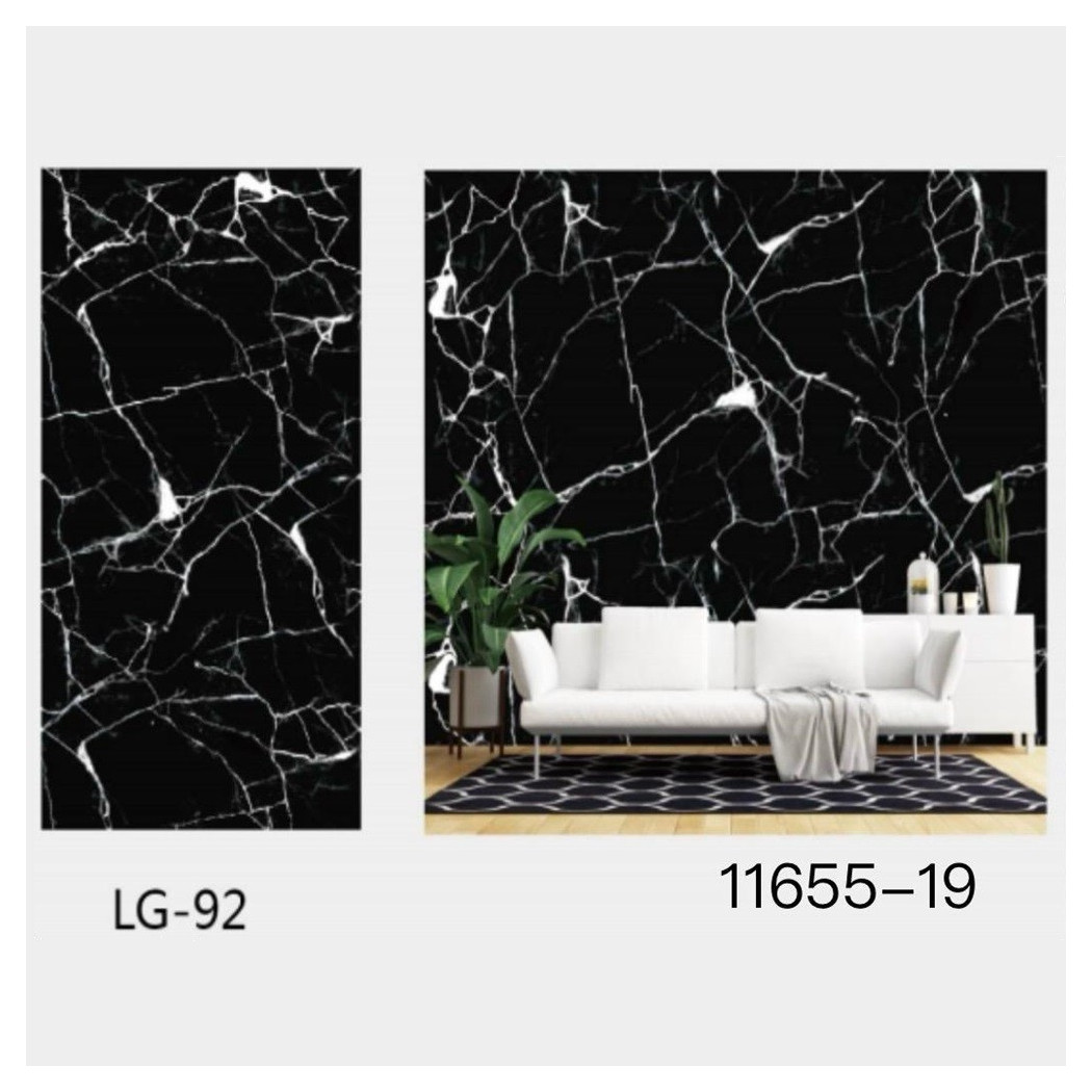foto del prodotto trade shop pannello adesivo effetto marmo nero marmorizzato pareti paraschizzi 300x60cm stanza 