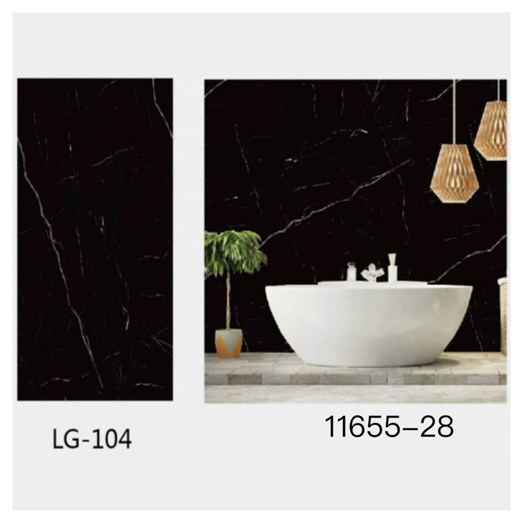 foto del prodotto trade shop pannello adesivo effetto marmo nero pareti paraschizzi 300 x 60 cm stanza cucina 