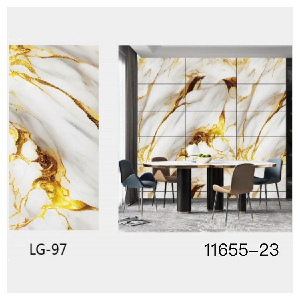 foto del prodotto trade shop pannello adesivo effetto marmo perlato dorato pareti paraschizzi 300x60cm stanza 