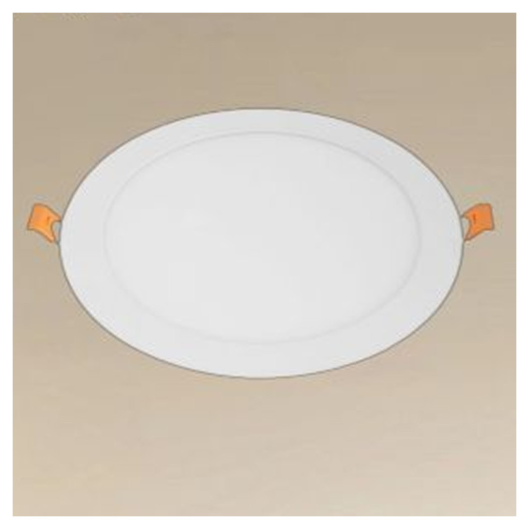 foto del prodotto trade shop pannello led 18watt da incasso rotondo bianco 225mm luce 3000k 6500k ip20 00045 