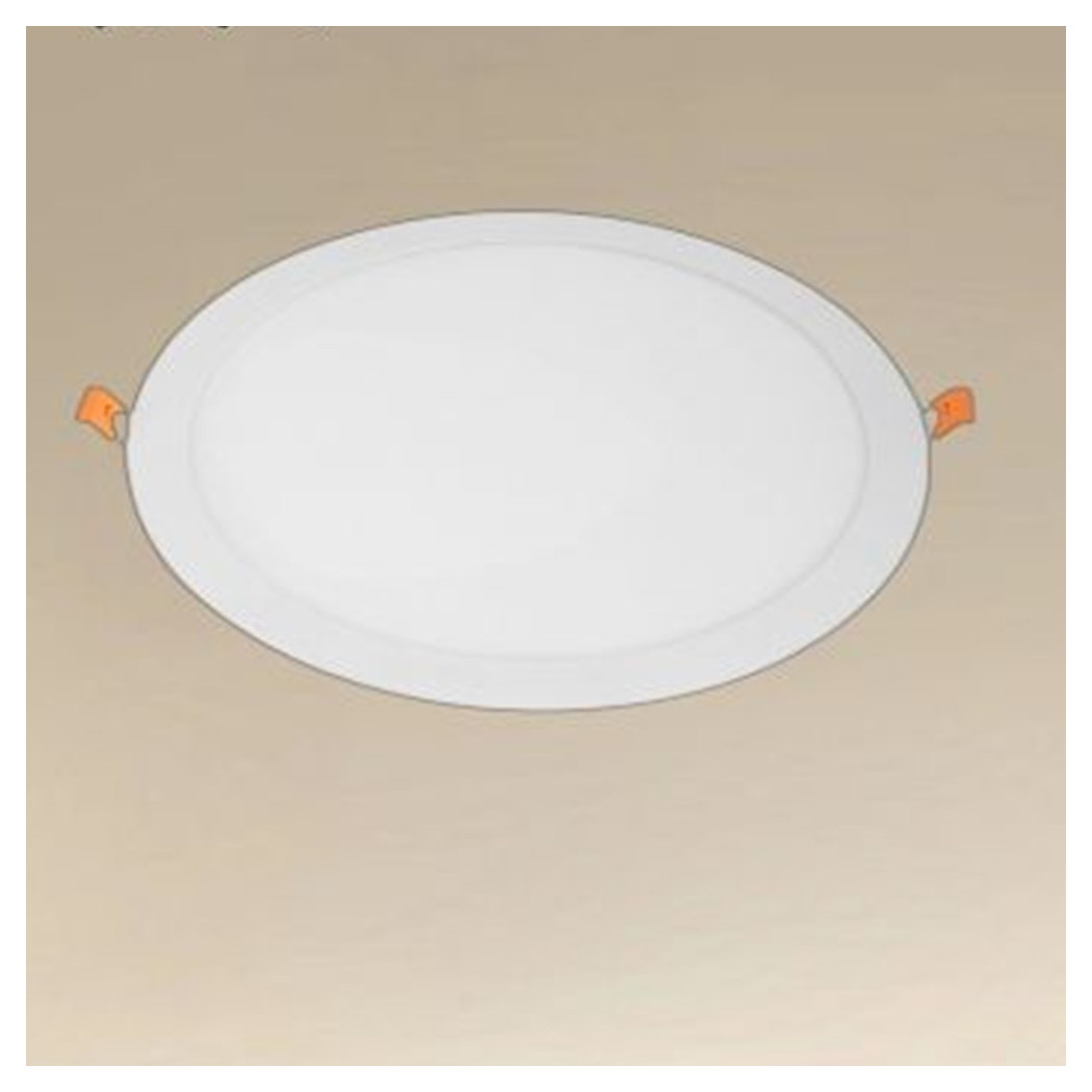 foto del prodotto trade shop pannello led 24 watt da incasso rotondo bianco 300mm luce 3000k 6500k ip20 00069 