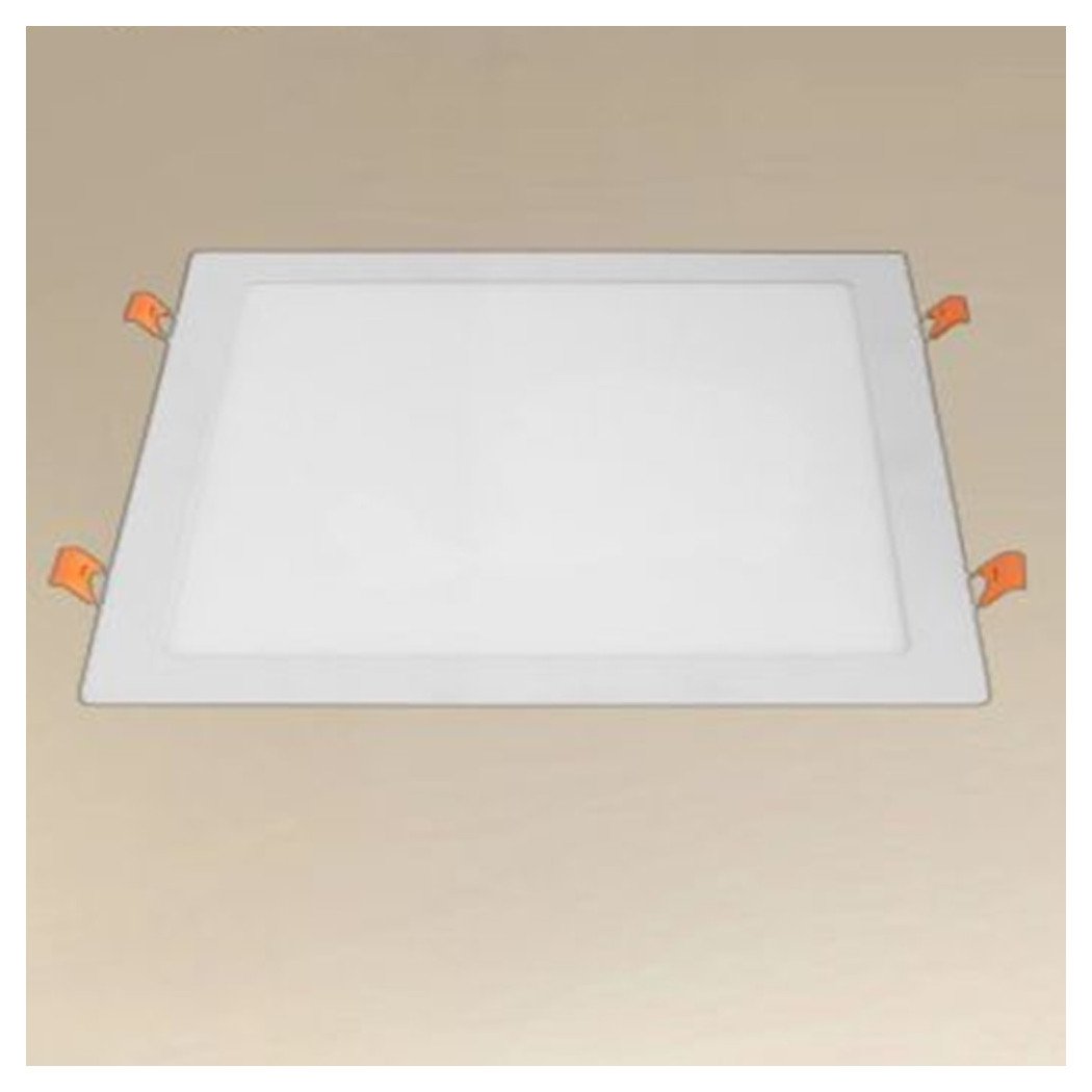 foto del prodotto trade shop pannello led 24watt da incasso quadrato bianco 300mm luce 3000k 6500k ip20 00113 