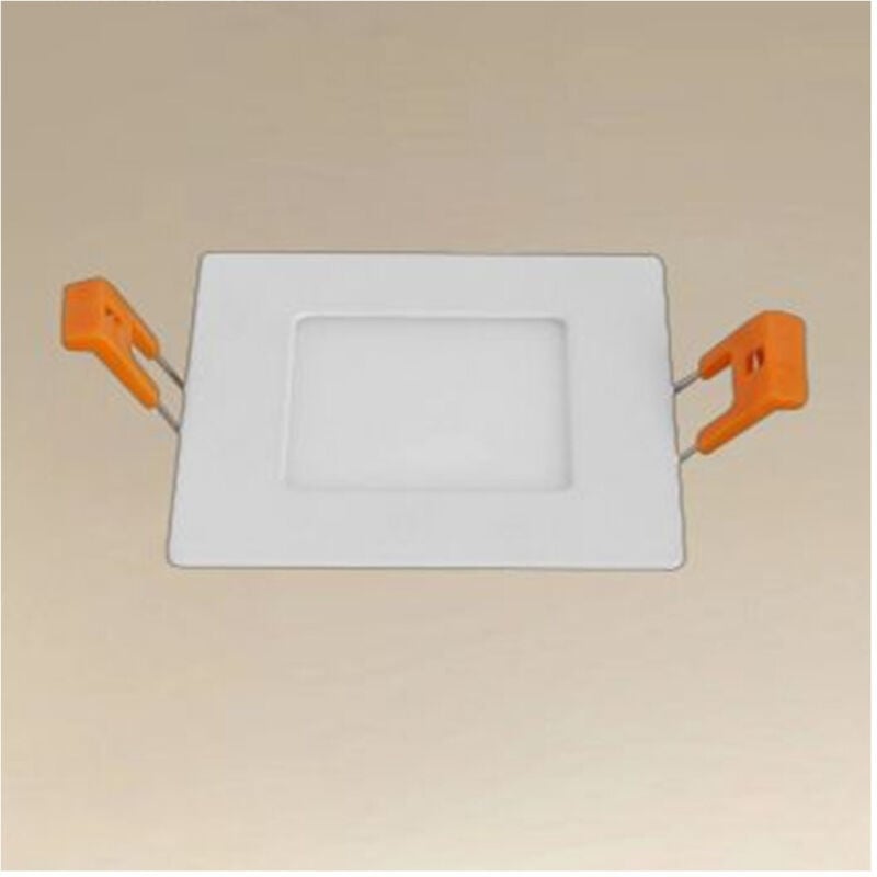 foto del prodotto trade shop pannello led 3 watt da incasso quadrato bianco 85 mm luce 3000k 6500k ip20 00076 