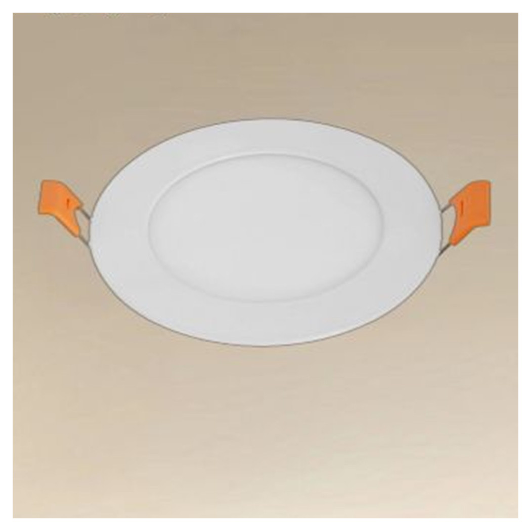 foto del prodotto trade shop pannello led 6 watt da incasso rotondo bianco 120mm luce 3000k 6500k ip20 00021 