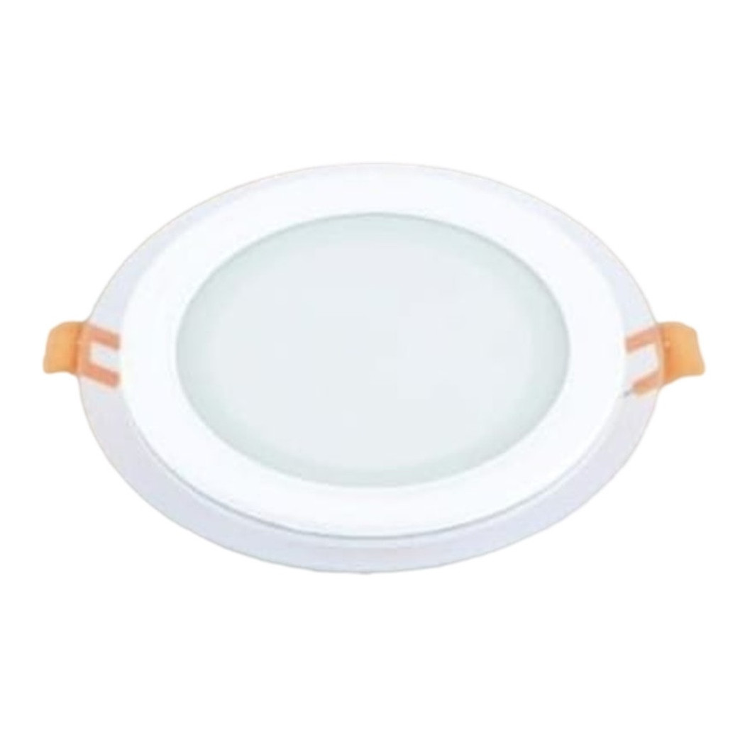 foto del prodotto trade shop pannello led incasso luce 3000k 6500k 12w tondo am cr 12 con bordo traparente 00649 