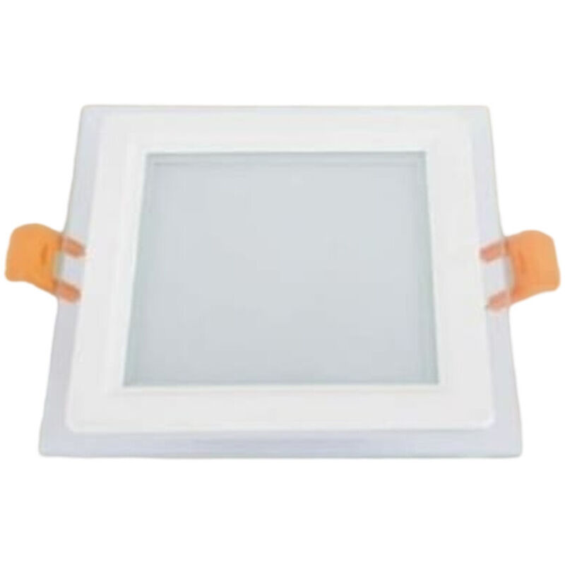 foto del prodotto trade shop pannello led incasso luce 3000k 6500k 9w quadrato am cs 9 con bordo traparente 00670 