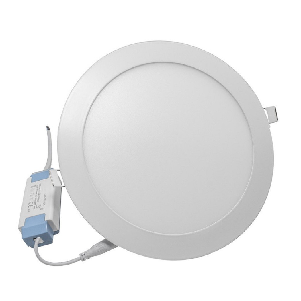 foto del prodotto trade shop pannello led incasso rotondo slim plafoniera 3 w cct 3 colorazioni luce p73a t3c 
