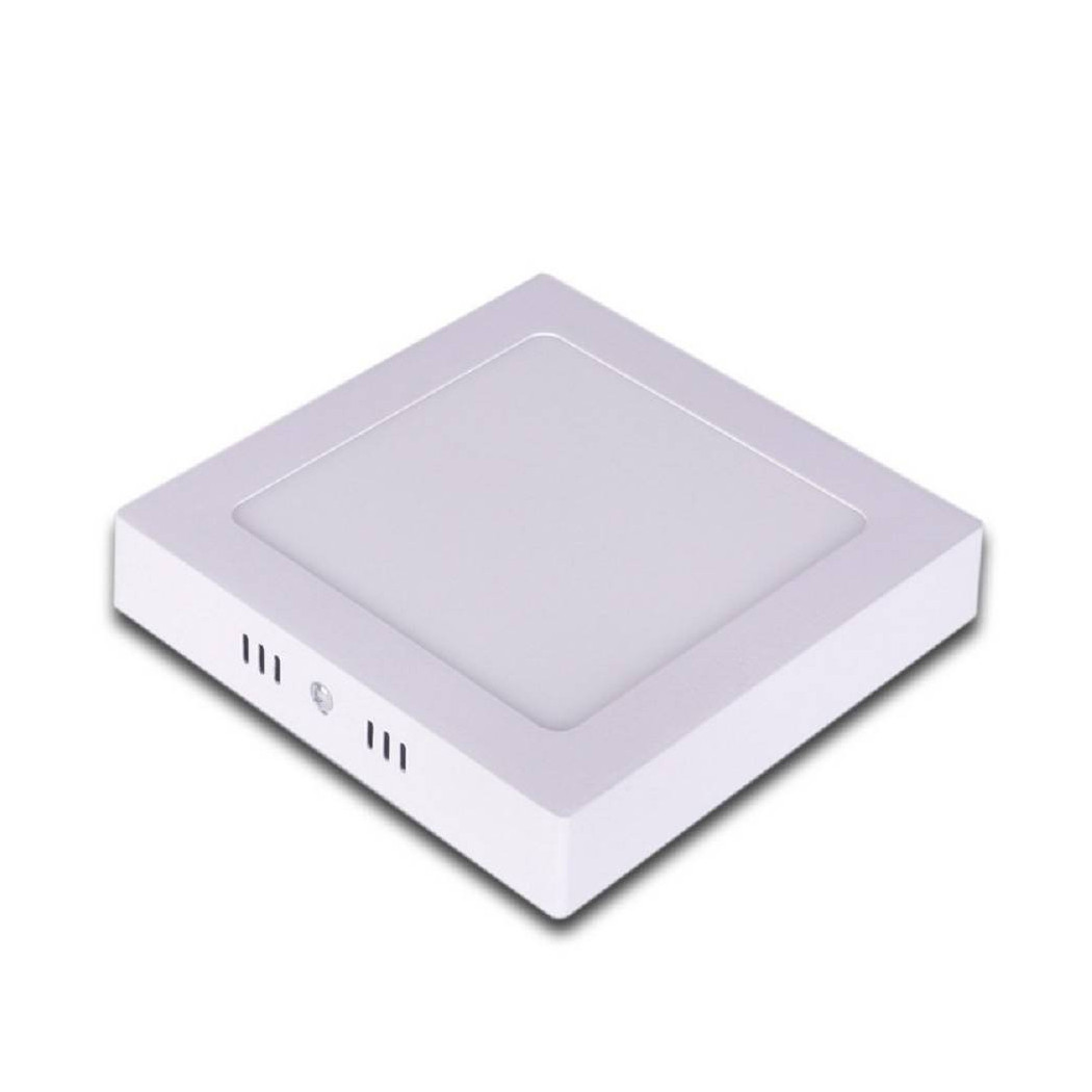 foto del prodotto trade shop pannello plafoniera led 12 w quadrato luce bianco caldo freddo naturale p17 bianco freddo 