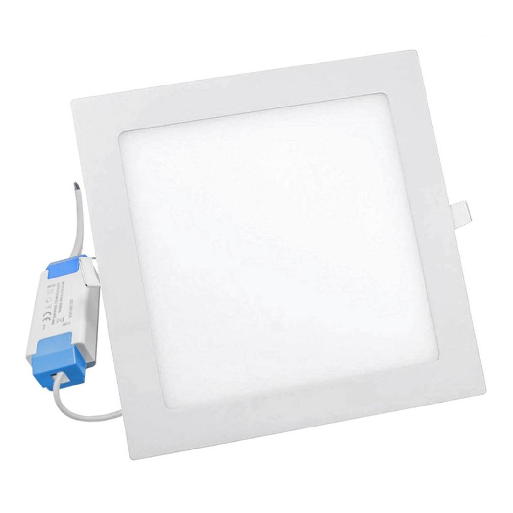 foto del prodotto trade shop pannello smd led quadrato incasso 6 w con driver cct 3000k 4000k 6500k p105 q3c 