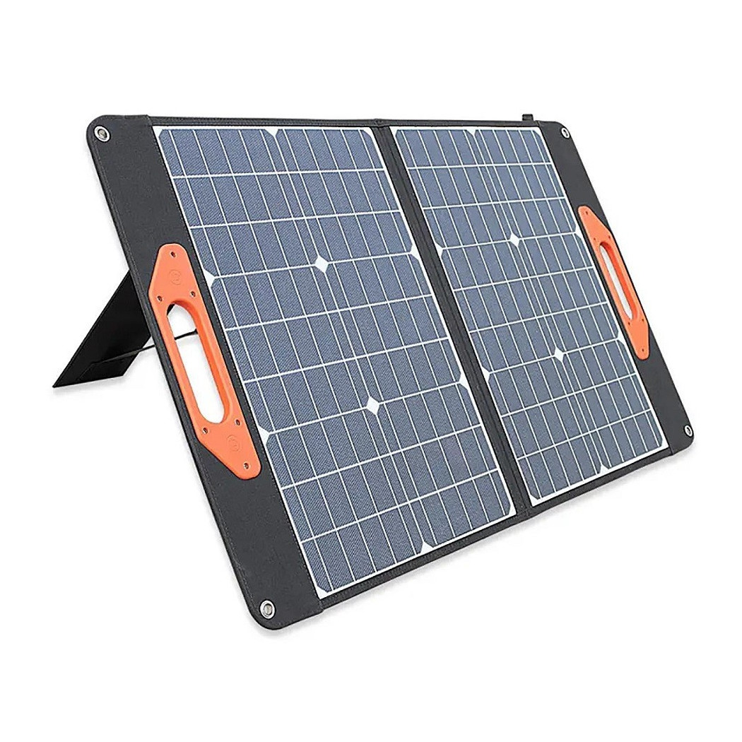 foto del prodotto trade shop pannello solare pieghevole 120w fotovoltaico 19.8v ricarica batterie generatore 