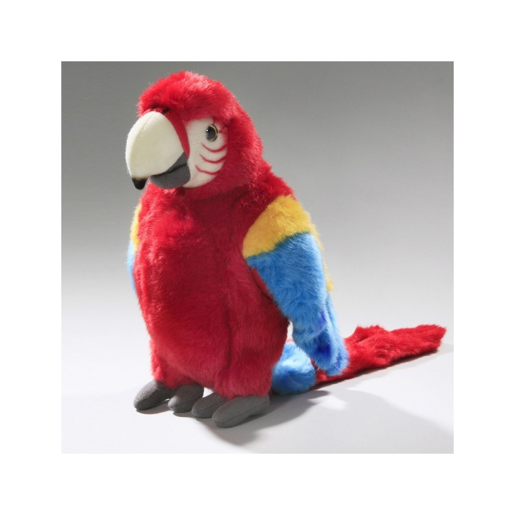 foto del prodotto trade shop pappagallo giocattolo parlante pupazzo peluche ripete le parole e batte le ali 