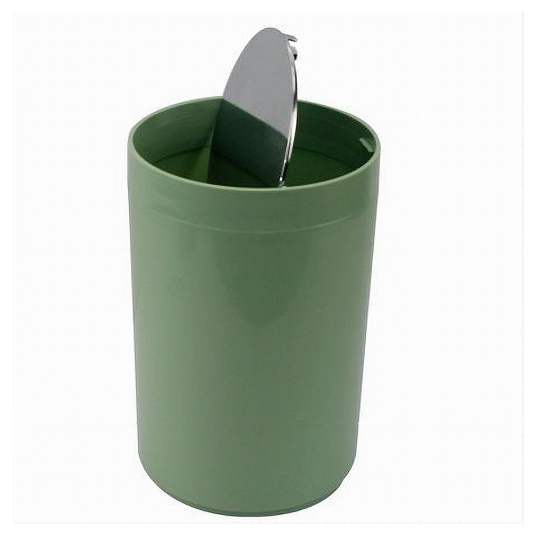 foto del prodotto trade shop pattumiera cestino secchio rifiuti verde arredo bagno coperchio basculante 79879 