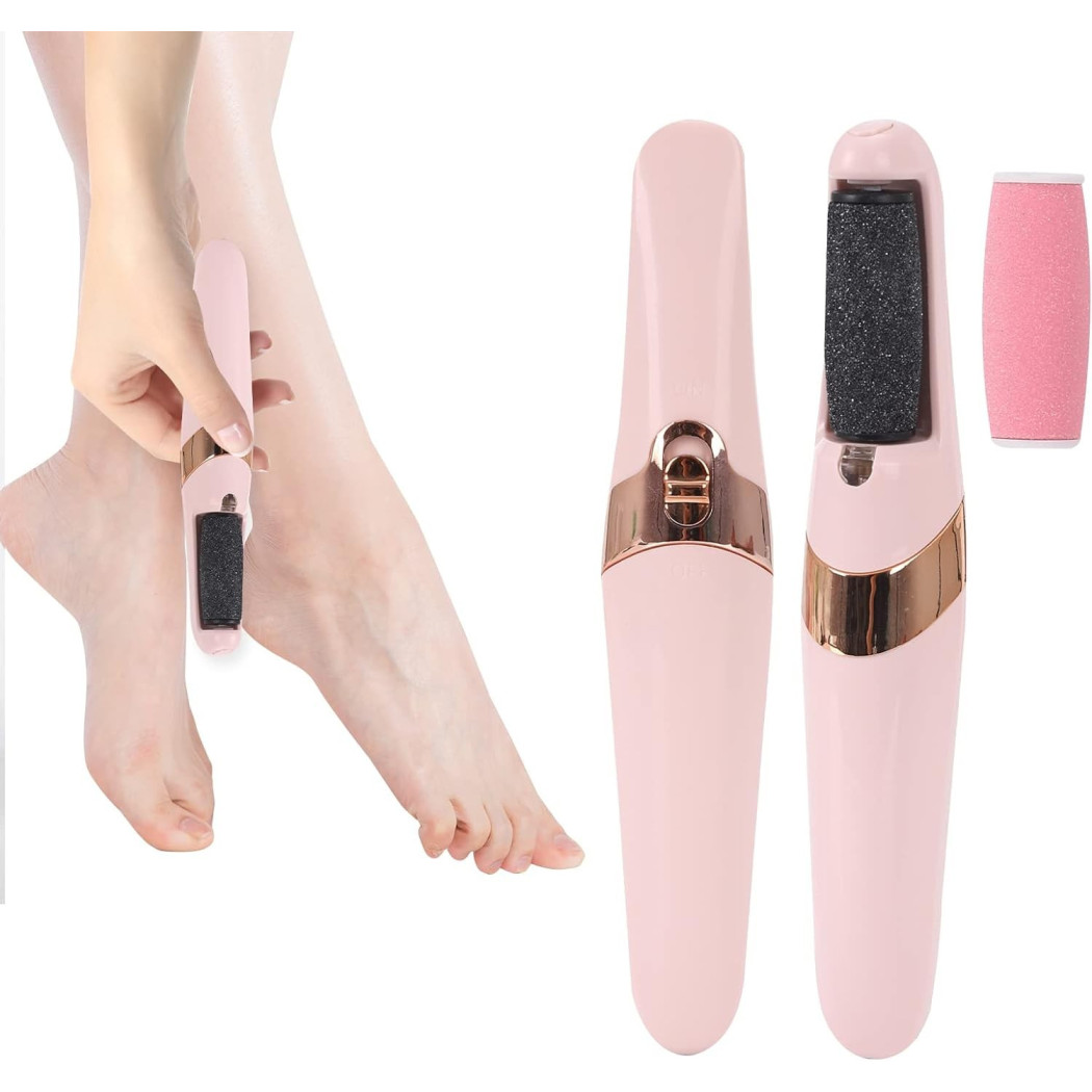 foto del prodotto trade shop pedicure a batteria ricaricabile elimina calli rimuovi duroni piedi esfoliante 