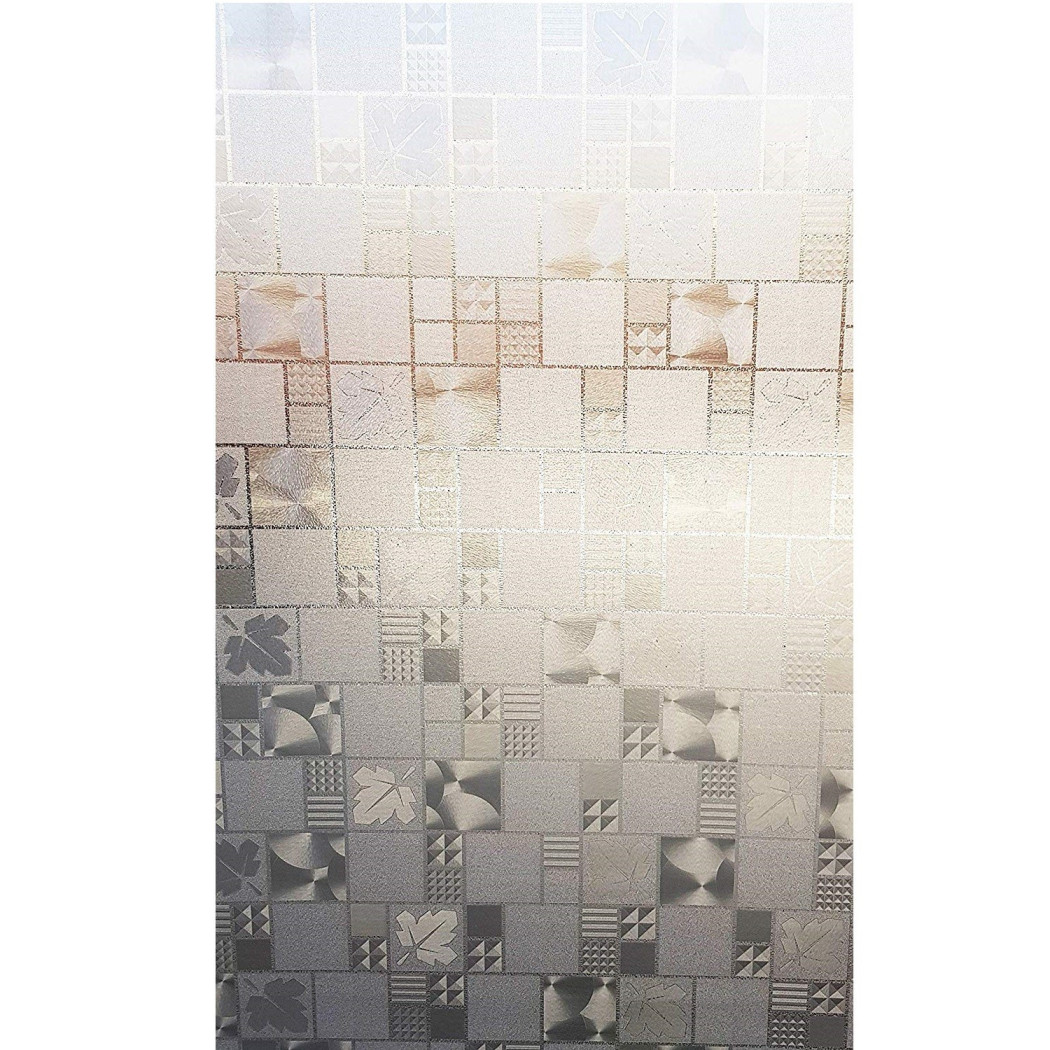 foto del prodotto trade shop pellicola adesiva decorativa 3d foglie 10111 pvc vetro finestra finestre 