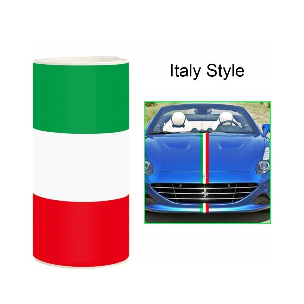 foto del prodotto trade shop pellicola carbonio bandiera italia ws1046 15x500 cm adesiva wrapping auto moto 