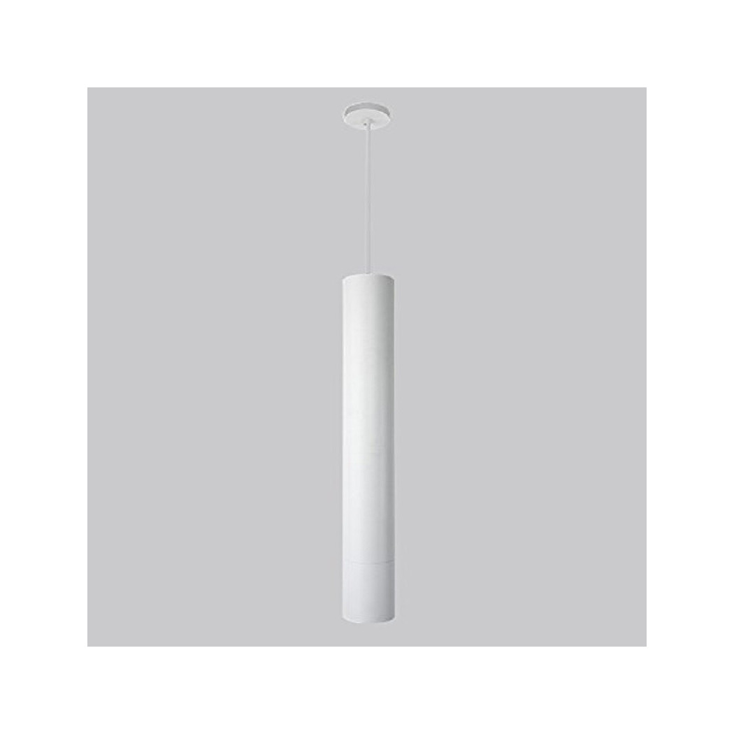 foto del prodotto trade shop pendente lampada lampadario barra tonda bianco 30x120cm a soffitto luce led applique 
