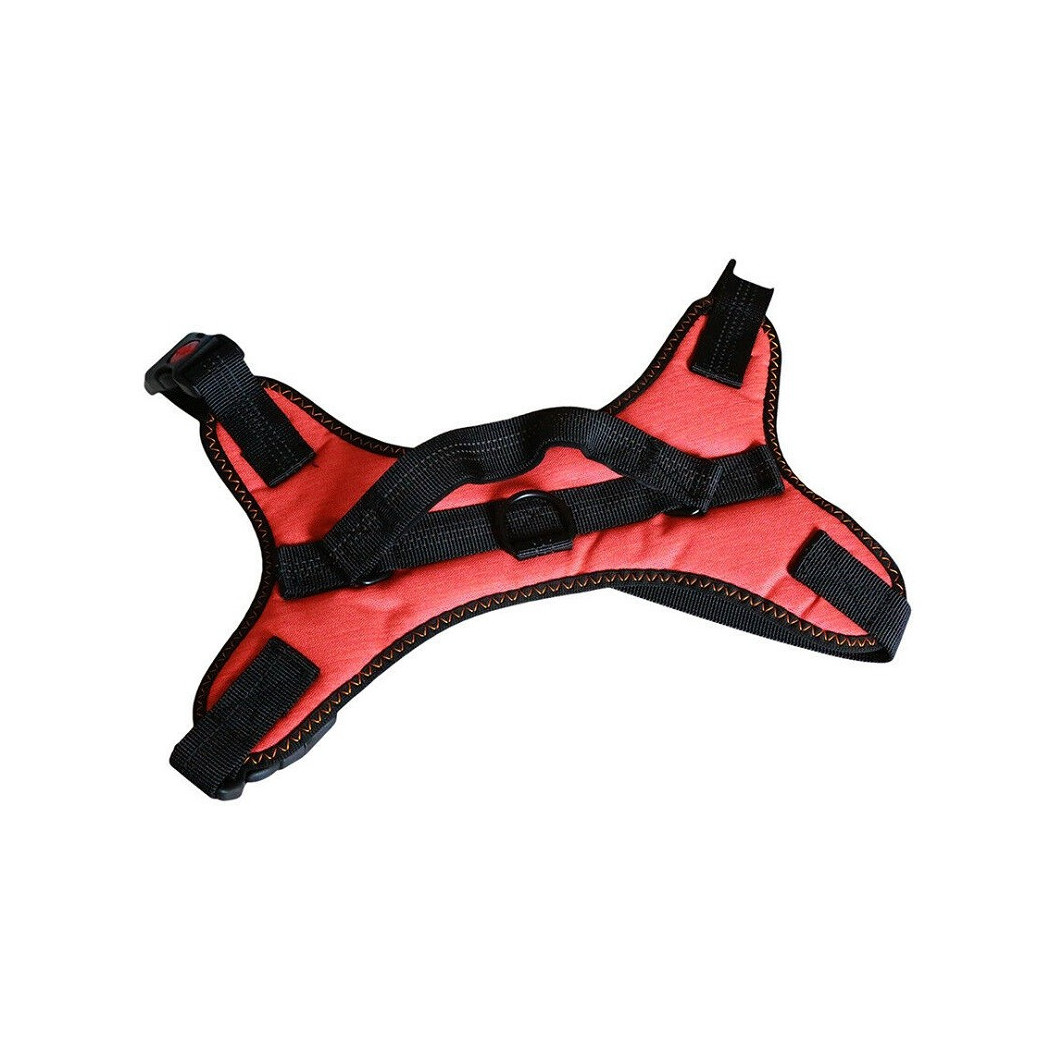 foto del prodotto trade shop pettorina imbracatura per cane cani piccola media grande taglia a maglia aperta arancione s