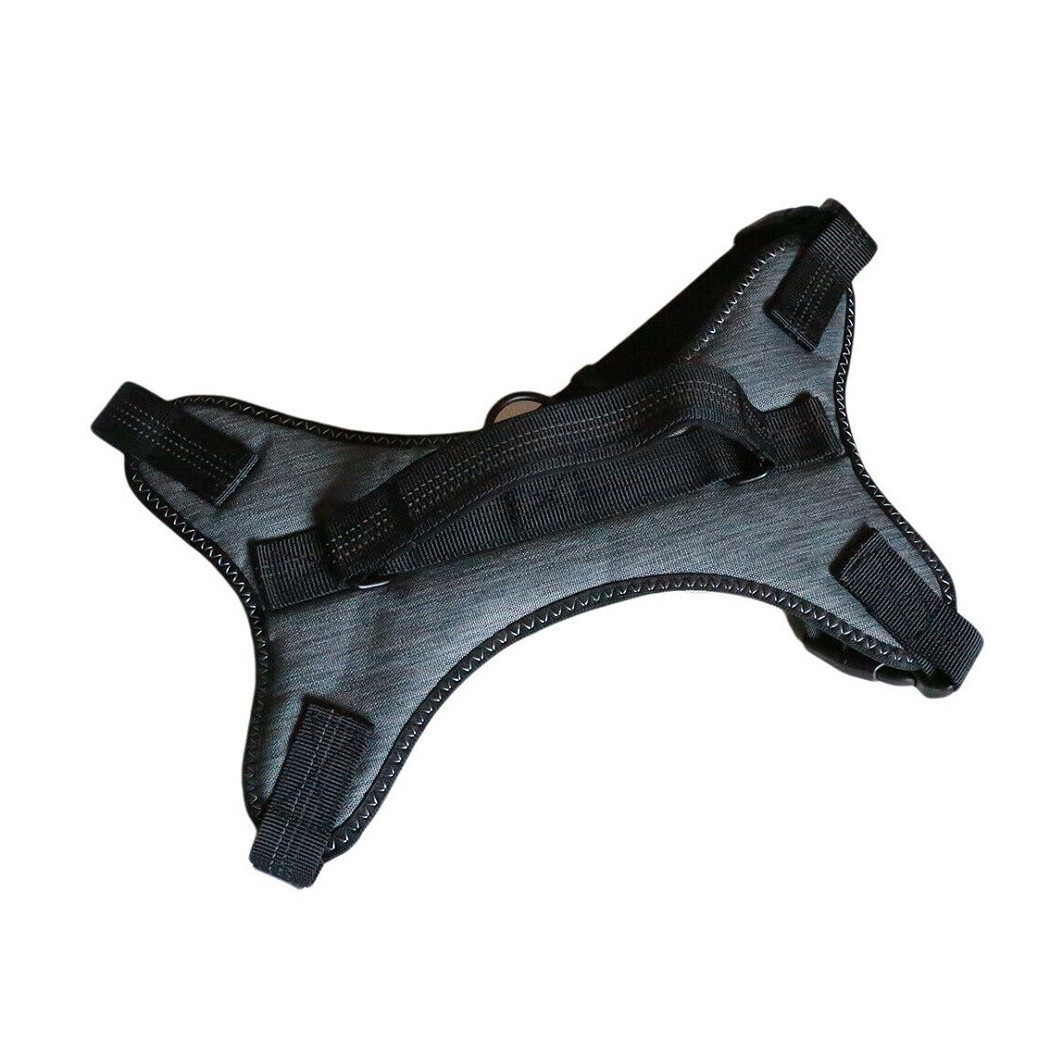 foto del prodotto trade shop pettorina imbracatura per cane cani piccola media grande taglia a maglia aperta grigio m