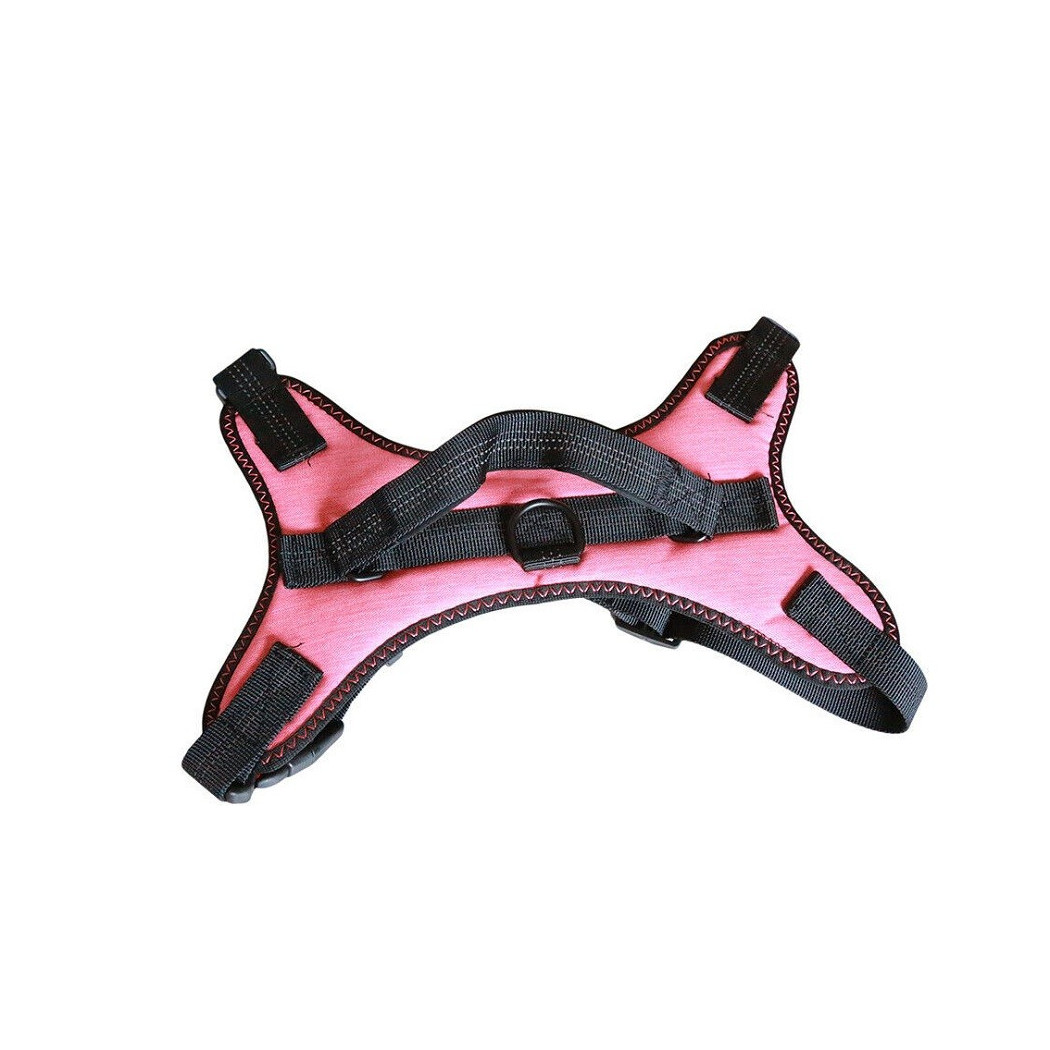 foto del prodotto trade shop pettorina imbracatura per cane cani piccola media grande taglia a maglia aperta rosa s