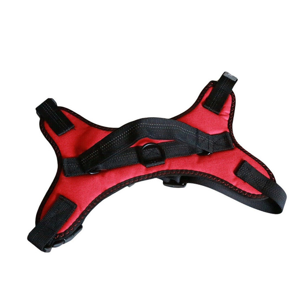 foto del prodotto trade shop pettorina imbracatura per cane cani piccola media grande taglia a maglia aperta rosso m