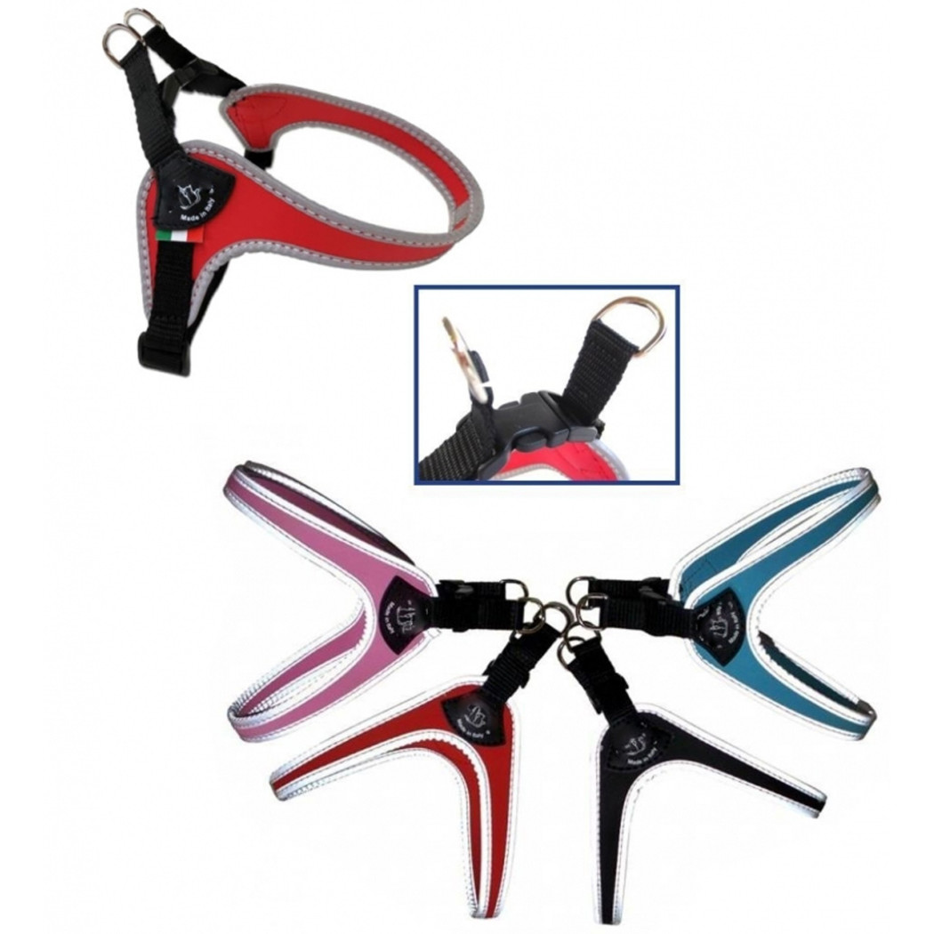 foto del prodotto trade shop pettorina per cani catarifrangente chiusura sgancio guinzaglio imbragatura taglia 2.5cm per cani fino a 6kg