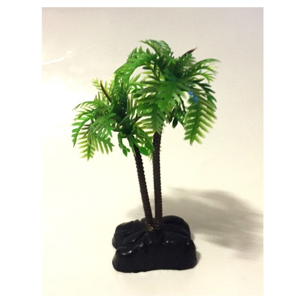 foto del prodotto trade shop pianta 9,6 cm piantina decorazione artificiale per acquario piccola palma verde 