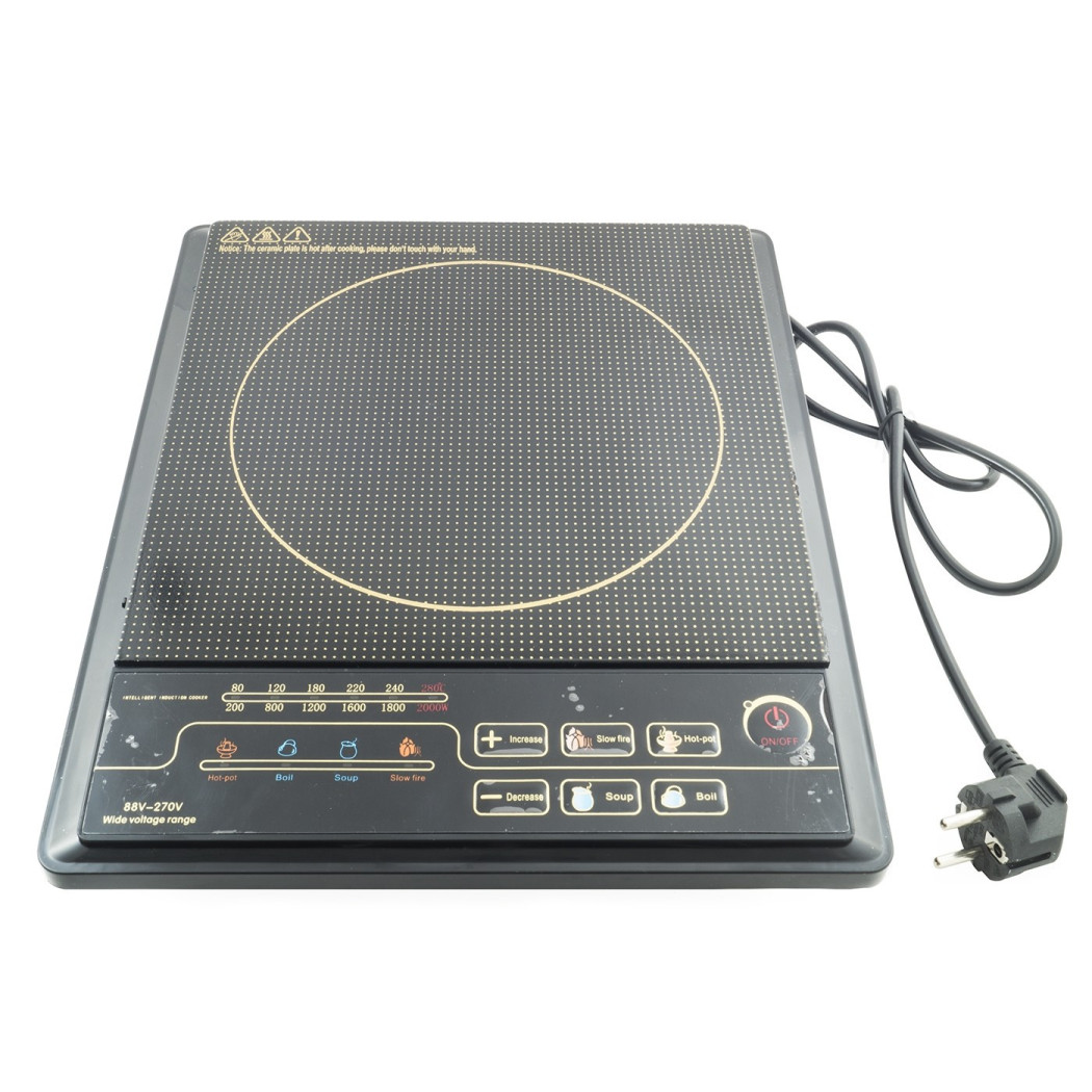 foto del prodotto trade shop piastra induzione piano di cottura fornello portatile elettrico cucina 2000 w 