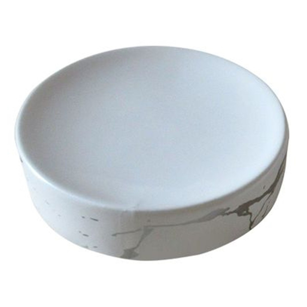 foto del prodotto trade shop piattino porta sapone saponetta per bagno accessori arredo effetto marmo 59890 