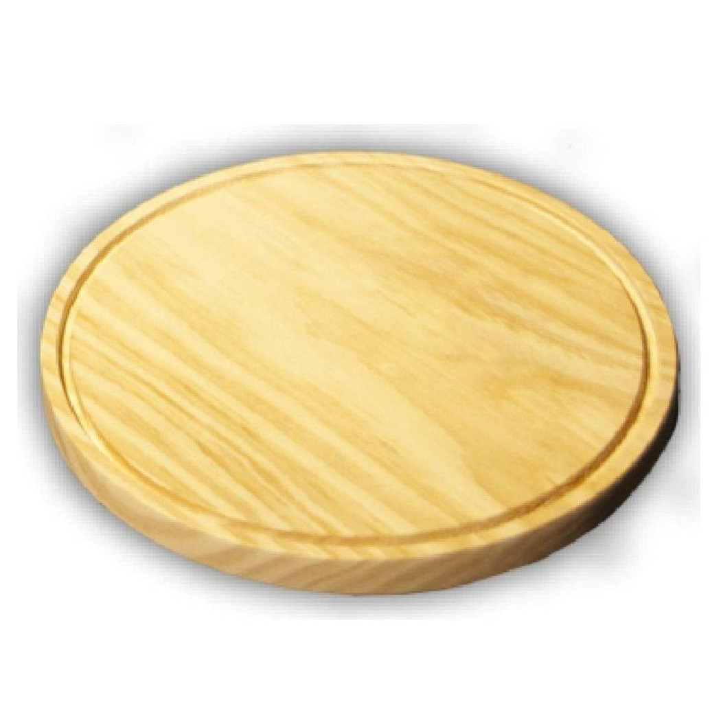 foto del prodotto trade shop piatto rotondo per pizza diametro 30 cm tagliere in legno accessori da cucina 