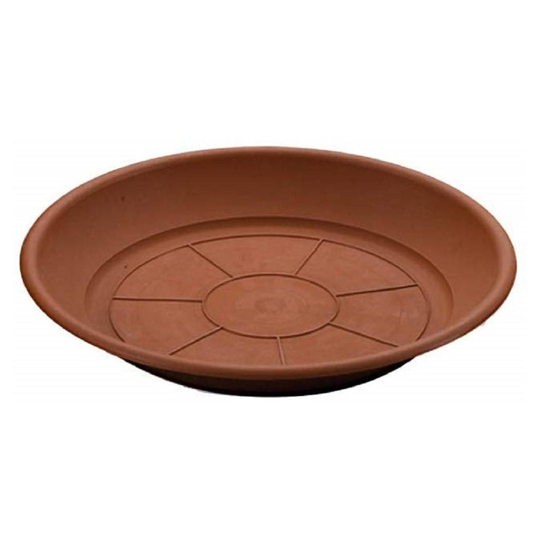 foto del prodotto trade shop piatto sottovaso tondo piatti vasi fiori piante per fioriera plastica diam. 16cm 