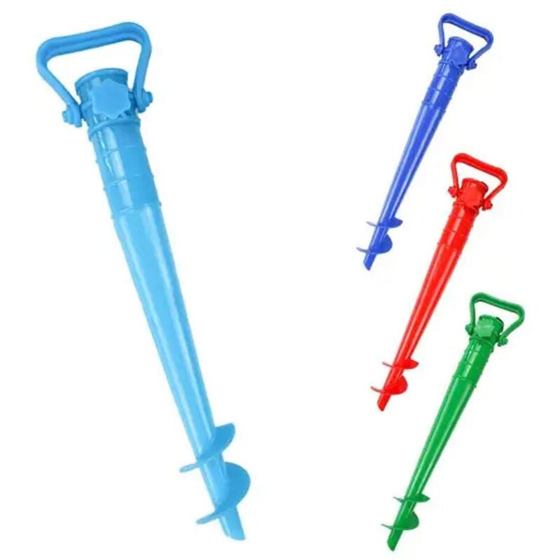 foto del prodotto trade shop picchetto trivella per ombrellone spiaggia scava sabbia supporto universale 42cm 