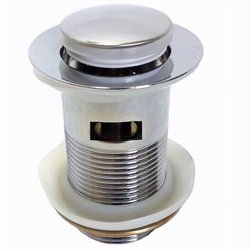 foto del prodotto trade shop piletta di scarico universale 1 4 quot lavandino pop up tappo a pressione 85mm 59600 