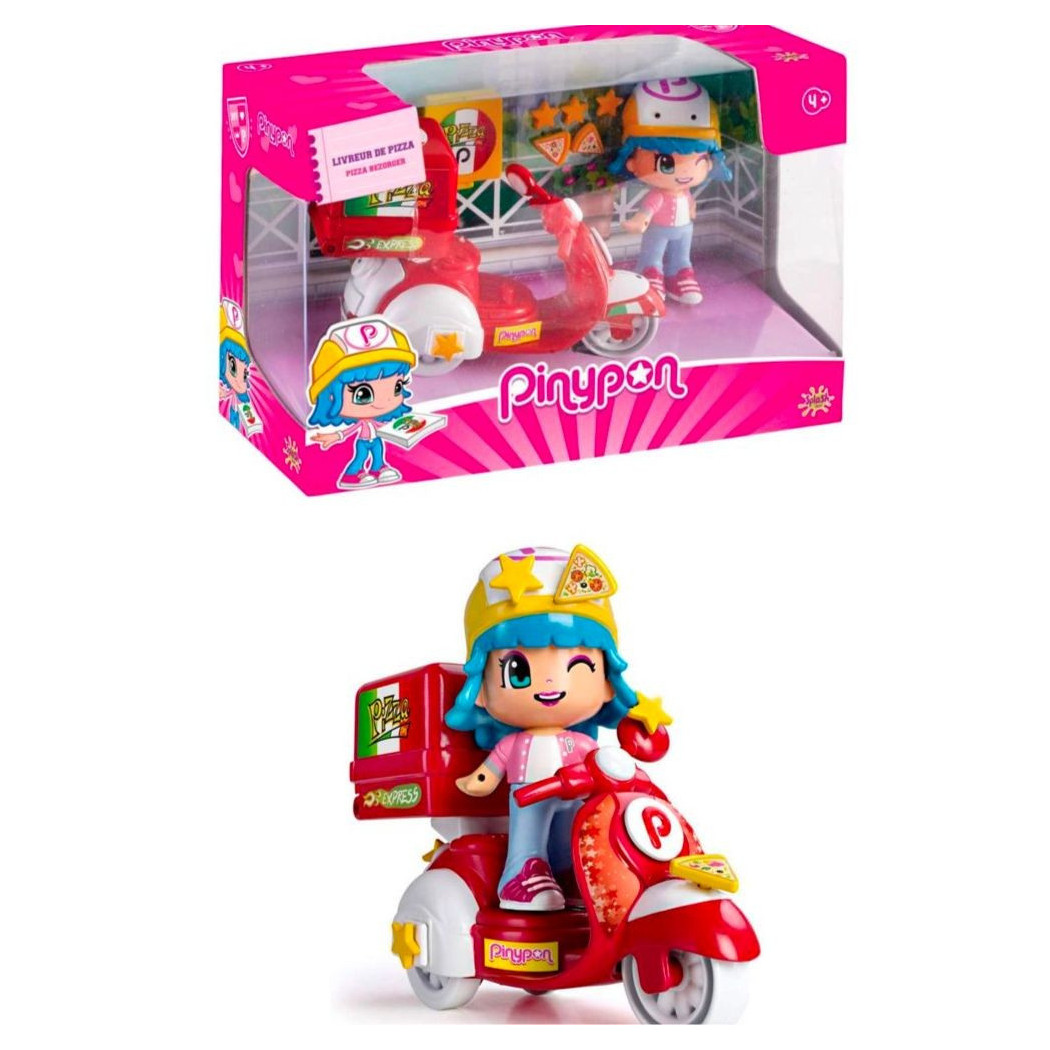 foto del prodotto trade shop pinypon raider bambolina motorino consegna pizze accessori gioco per bambine 4 