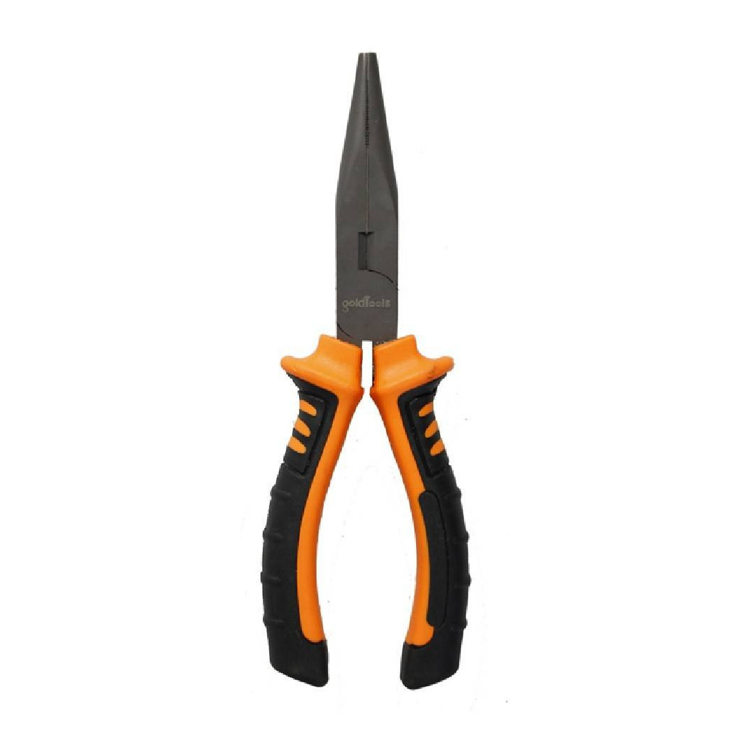 foto del prodotto trade shop pinza a becco lungo 7 39 39 becco zigrinato con impugnatura antiscivolo 18,5 cm 