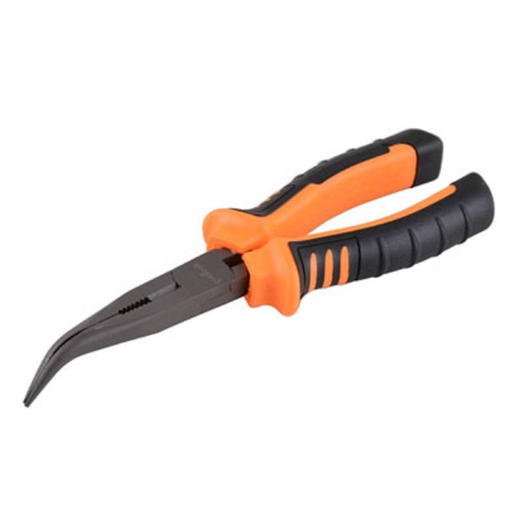 foto del prodotto trade shop pinza a becco lungo curvo 7 quot pinze becchi lunghi curvi zigrinati 19 cm 