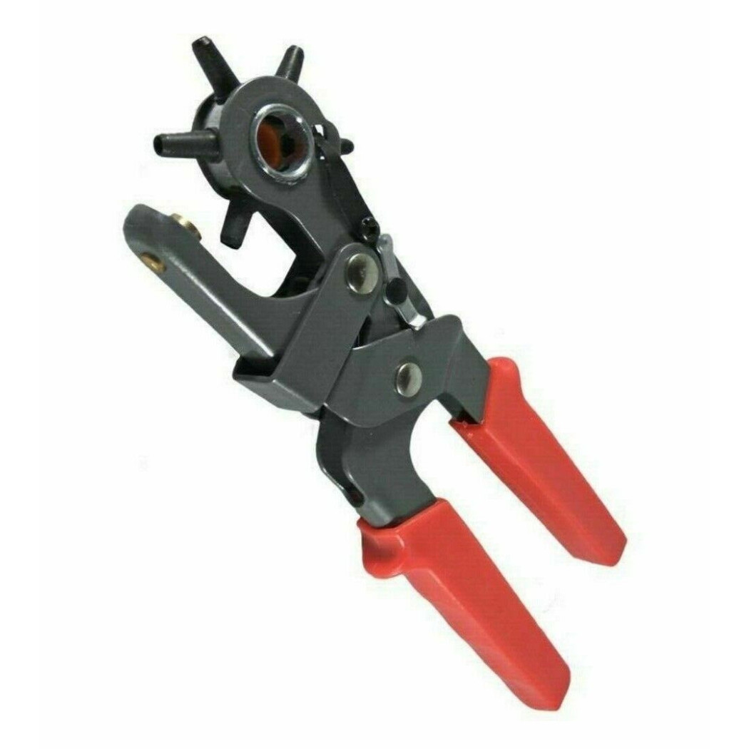 foto del prodotto trade shop pinza fustellatrice per cinture buchi fori cintura cuoio pelle testa girevole 