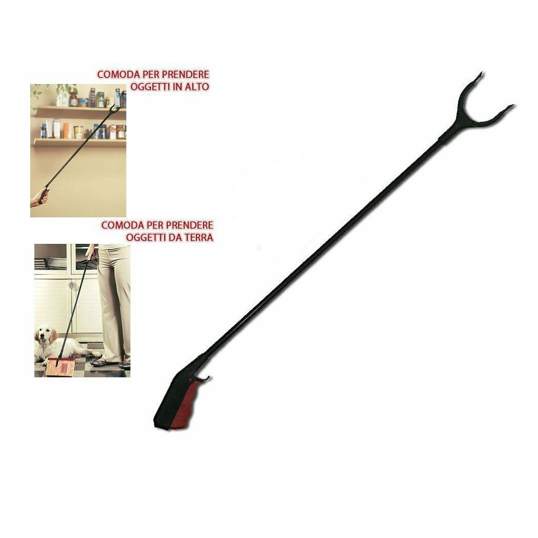 foto del prodotto trade shop pinza prenditutto multiuso braccio raccogli carte rifiuti casa giardino 80cm 70611 