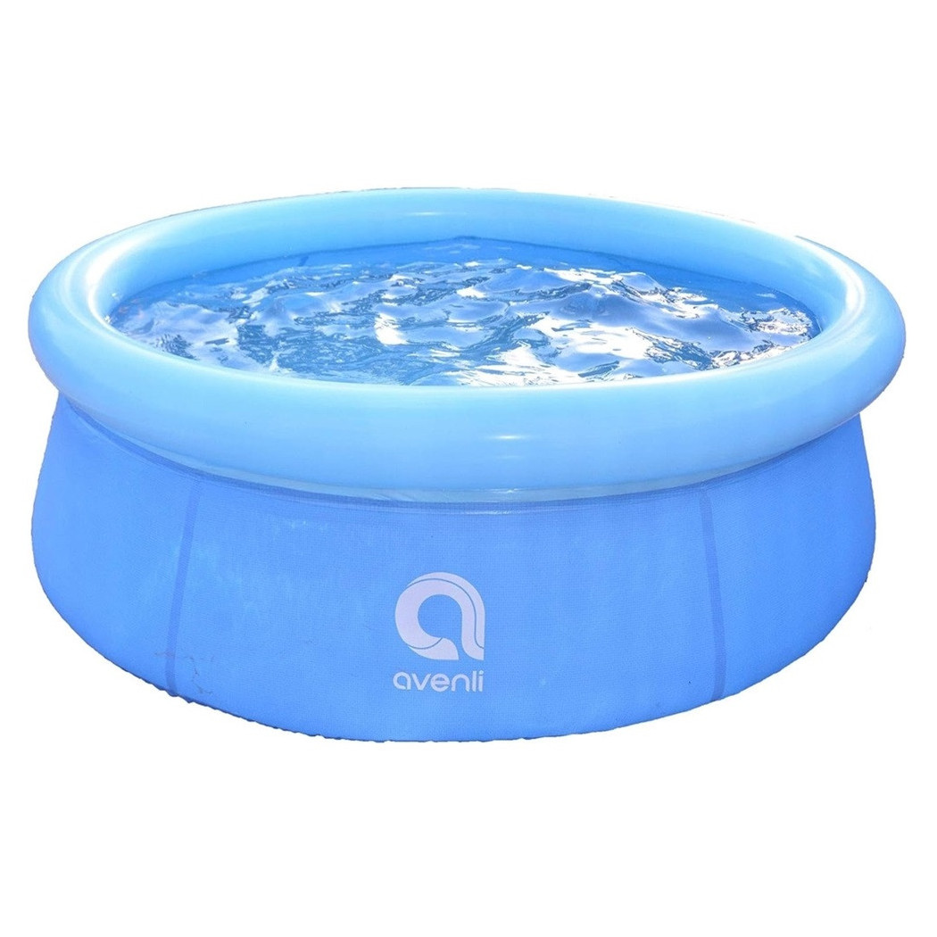 foto del prodotto trade shop piscina ad anello gonfiabile per famiglia 183x50cm fuori terra esterni cortile 017552 