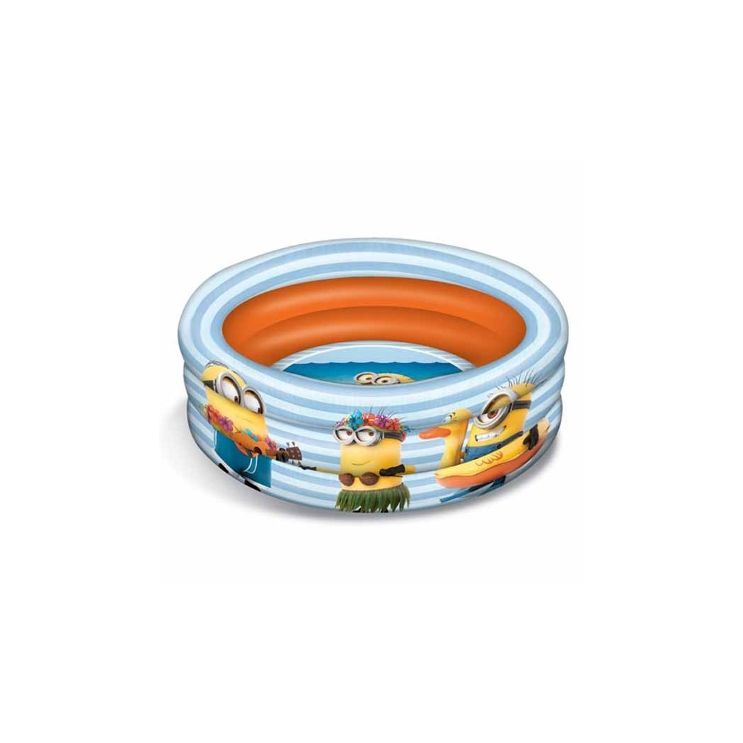 foto del prodotto trade shop piscina gonfiabile cattivissimo me disney bambini 3 anelli diametro 100 cm 