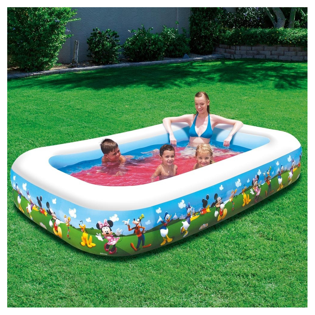 foto del prodotto trade shop piscina gonfiabile family disney topolino club house 260 x 175 x 51 cm 