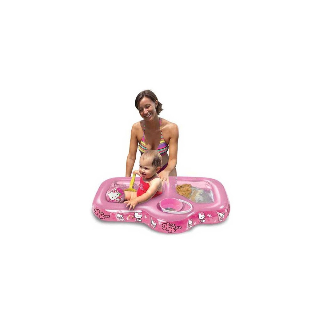 foto del prodotto trade shop piscina gonfiabile hello kitty sabbia acqua rosa 90 cm mare giardino esterni 