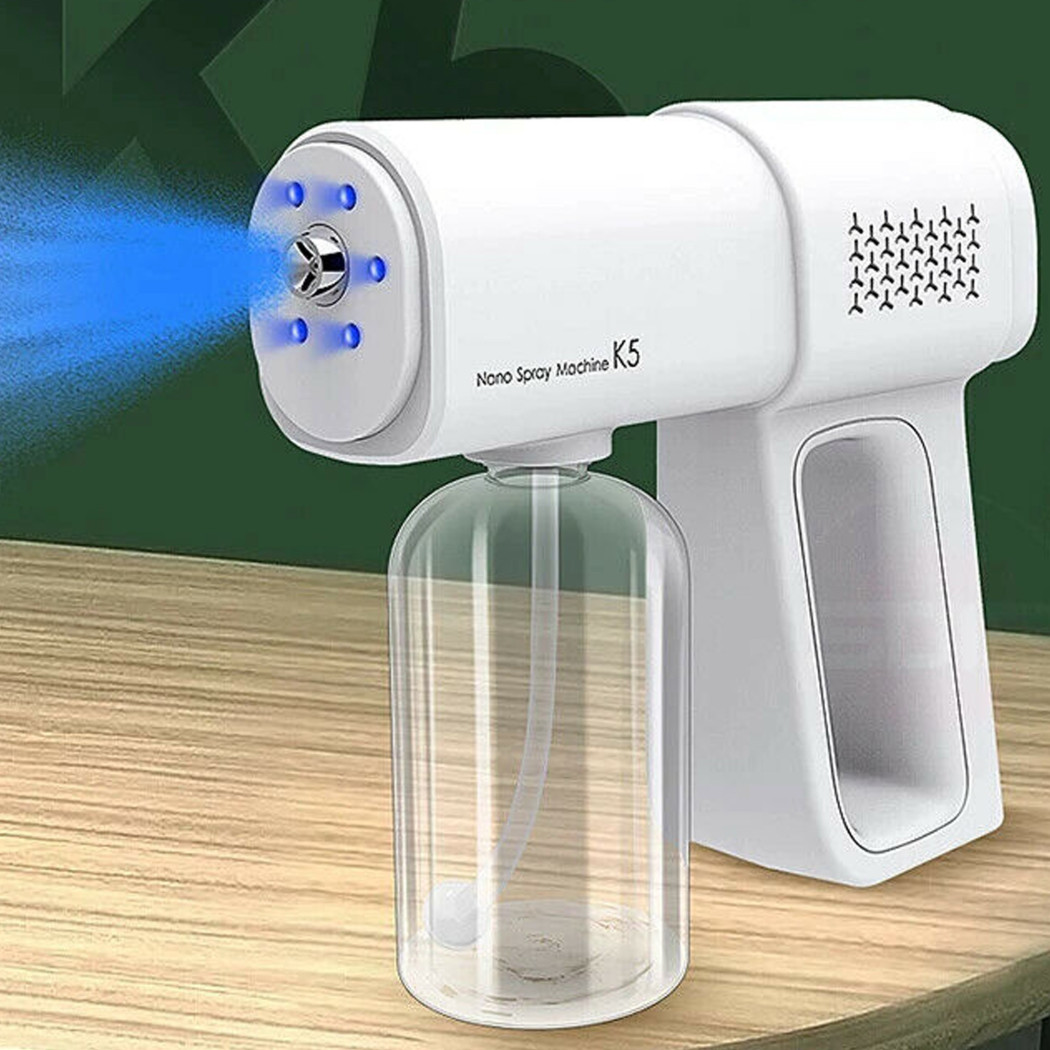 foto del prodotto trade shop pistola a spruzzo senza filo cordless vapore igienizzante disinfettante alcohol 