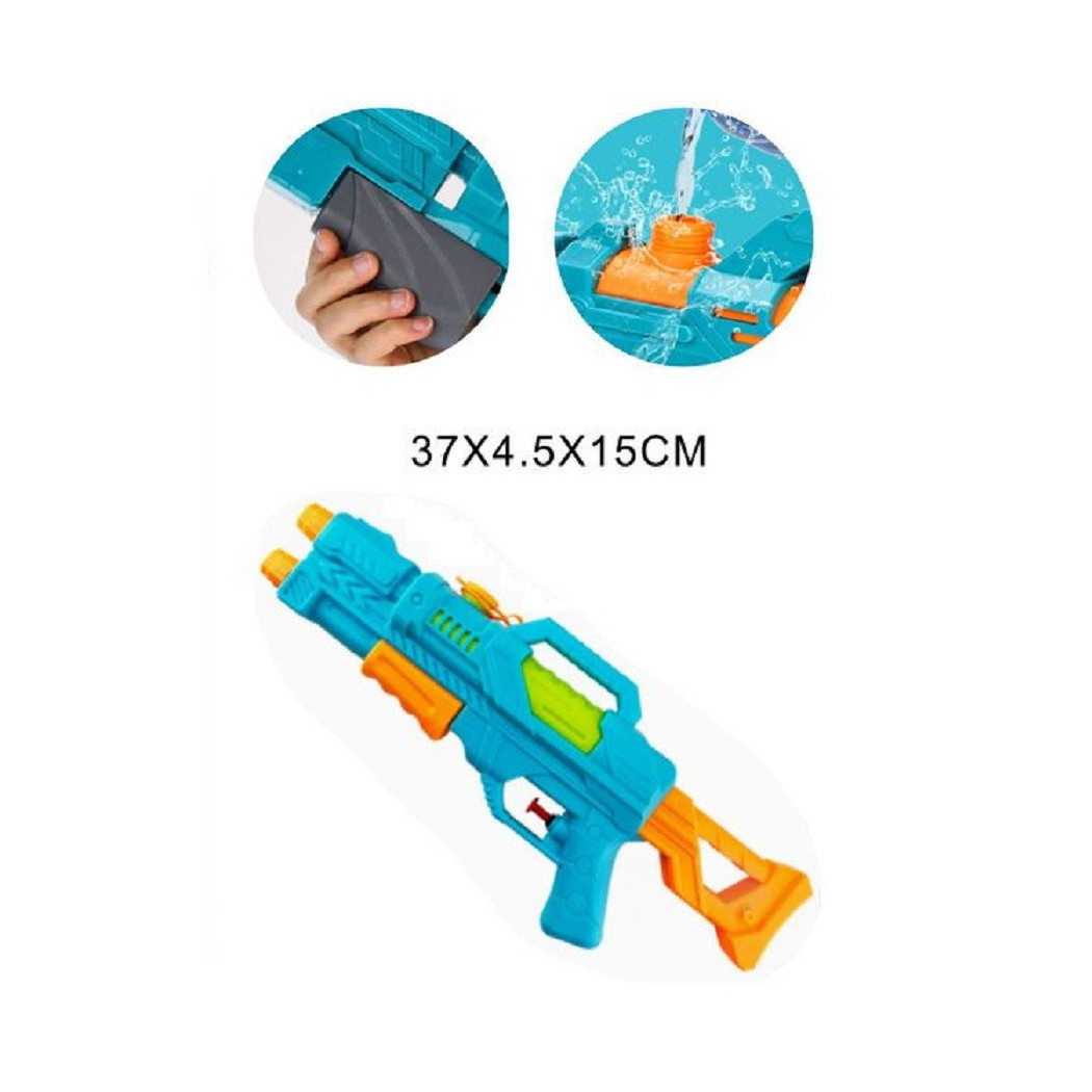 foto del prodotto trade shop pistola ad acqua con serbatoio 37x4.5x15cm gioco bambini estate assortiti 605451 