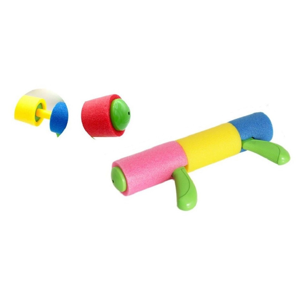 foto del prodotto trade shop pistola ad acqua tubo in gommapiuma colorata manico 25x5cm giochi bambini 605473 