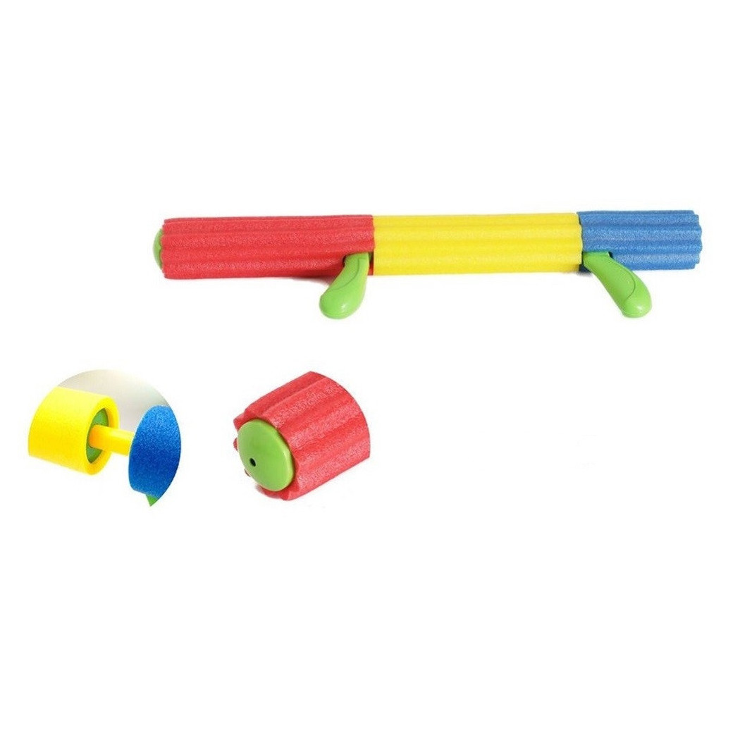 foto del prodotto trade shop pistola ad acqua tubo manico in gommapiuma colorata 45x5cm giochi bambini 605474 
