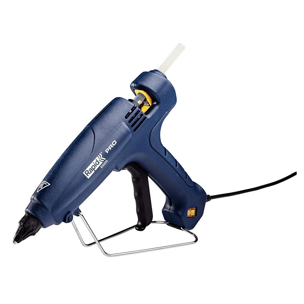 foto del prodotto trade shop pistola per colla a caldo eg320 controllo temperatura autoregolato a 195 c ugello intercambiabile 