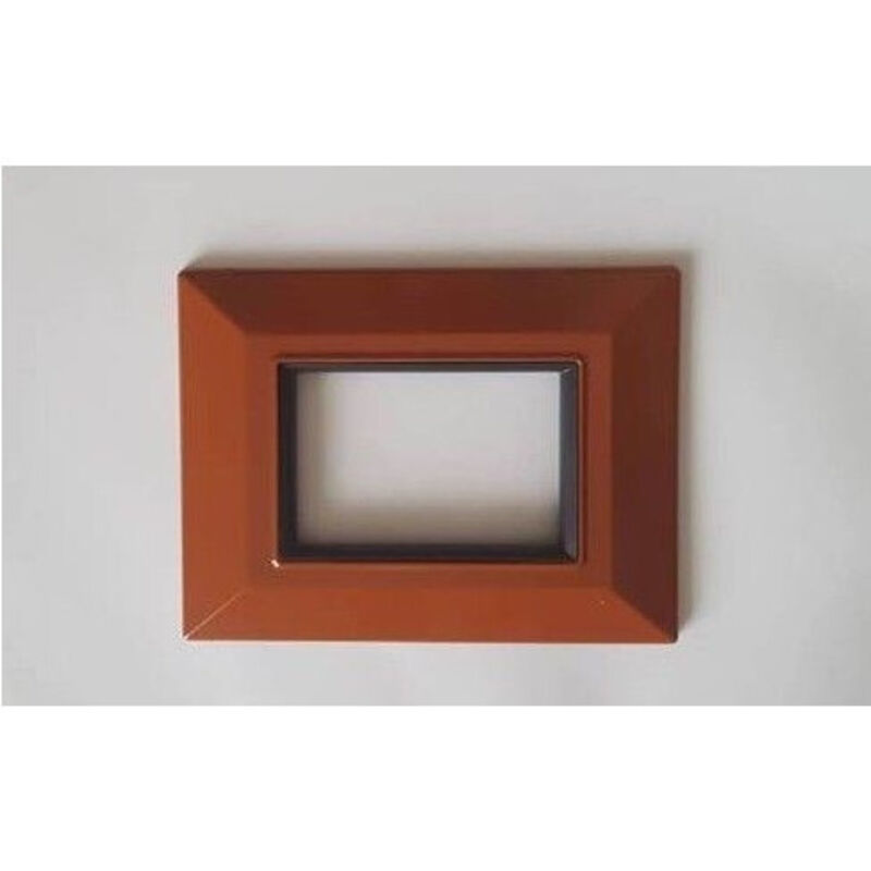 foto del prodotto trade shop placca placchetta placchette compatibili per serie axolute bticino colorate sq cotto 4 fori 